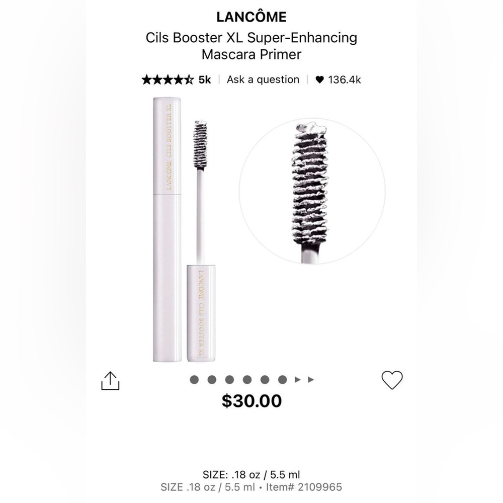 Lancôme Mascara Idôle Lash Lifting Volumizing + Lancôme Cils Booster ($75) - Picture 4 of 4
